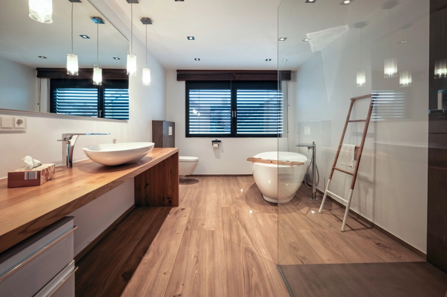 Stadtvilla mit Pool – Privatsphäre trifft Lebensqualität – Ein Zuhause für höchste Ansprüche - Badezimmer OG (80382)