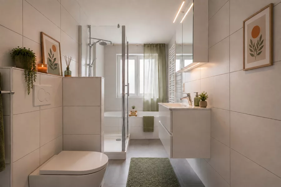 Badezimmer visualisiert
