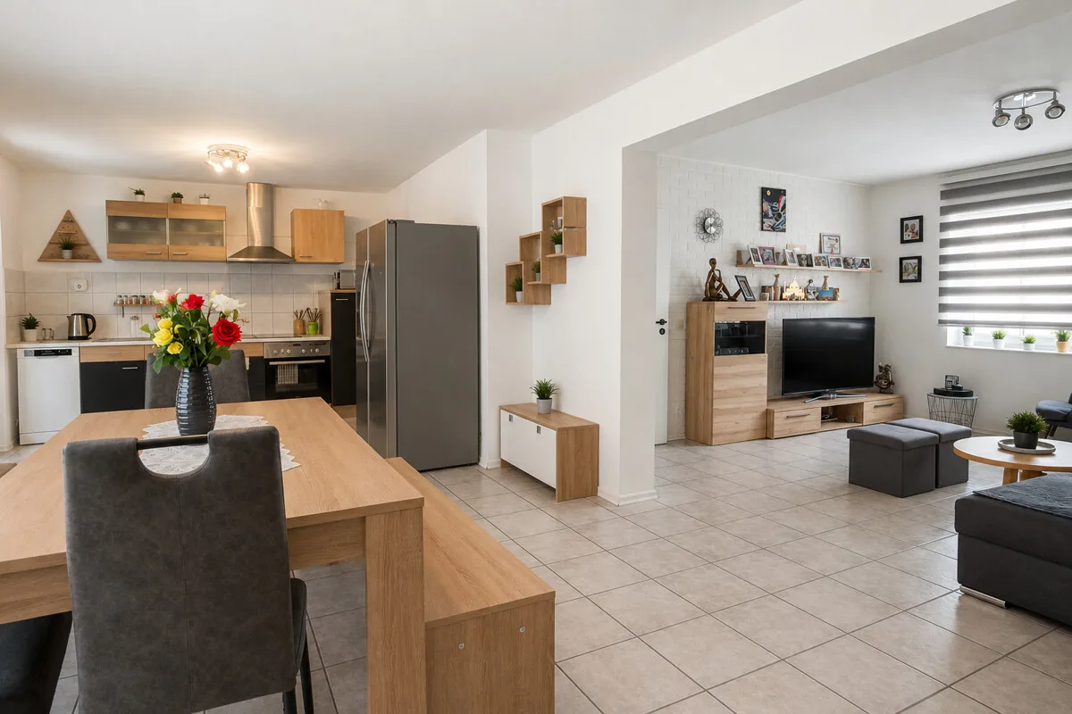 Ansicht Ess- und Wohnzimmer