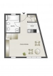 Grundriss - Vermietetes Dachgeschoss–Apartment mit TG–Stellplatz