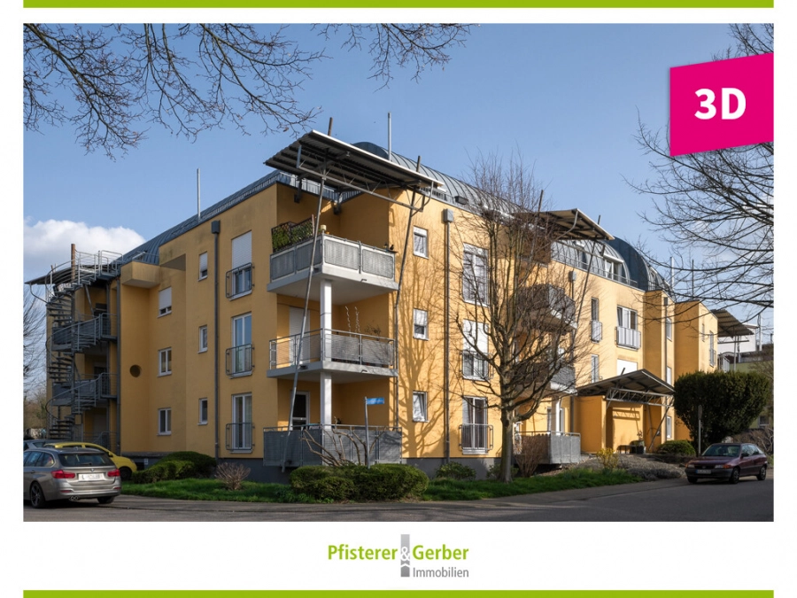 Vermietetes Dachgeschoss–Apartment mit TG–Stellplatz, 76646 Bruchsal, Dachgeschosswohnung