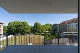 Balkon - Stilvolle 3-Zimmer-Wohnung im Herzen von Bruchsal – Schlossnähe & eigener PKW-Stellplatz inklusive