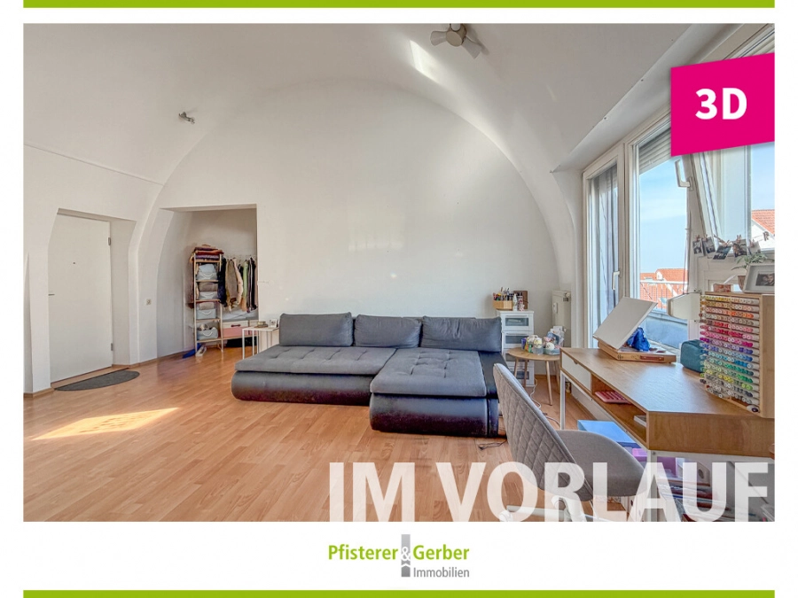 1,5-Zimmer-Wohnung mit Dachterrasse, 76646 Bruchsal, Dachgeschosswohnung