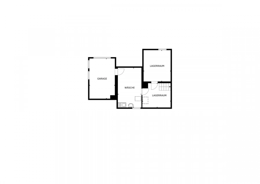 Viel Raum für Ideen: Einfamilienhaus mit Scheune und separater landwirtschaftlicher Fläche - Grundriss KG (81020)