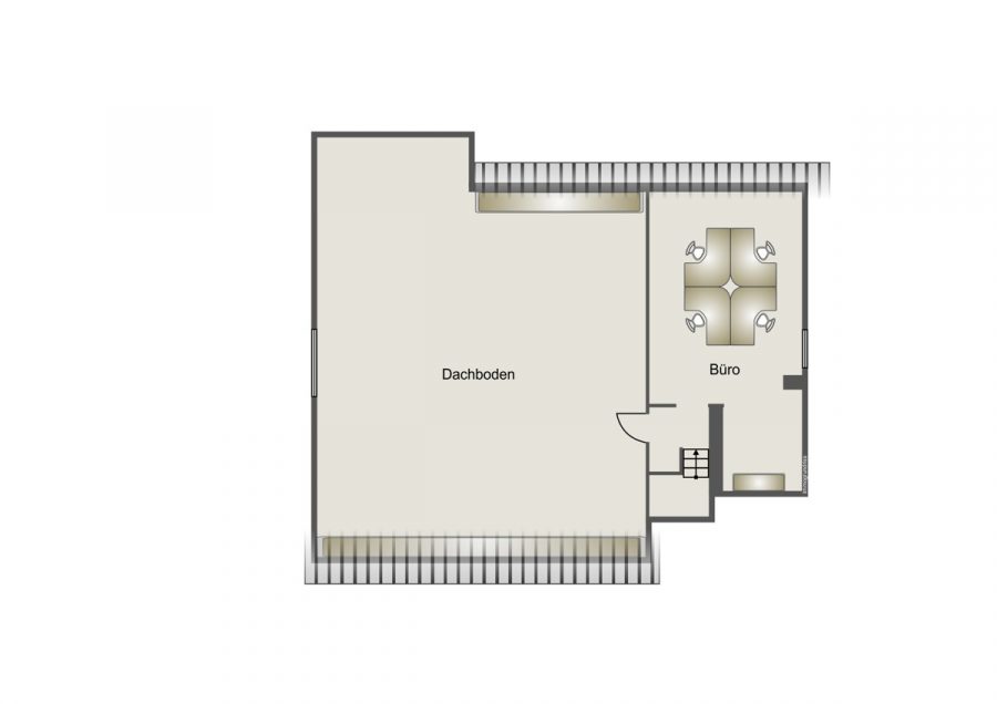 Ihr Rückzugsort in bester Aussichtslage – Modernes Einfamilienhaus mit Einliegerwohnung - Grundriss Dachgeschoss (76981)