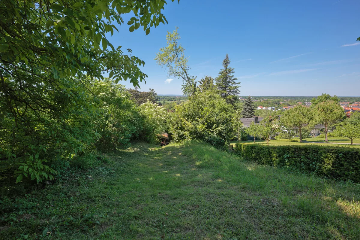 Blick vom Gartengrundstück