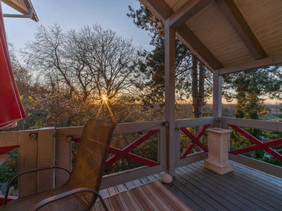 Blick von der Loggia am Abend